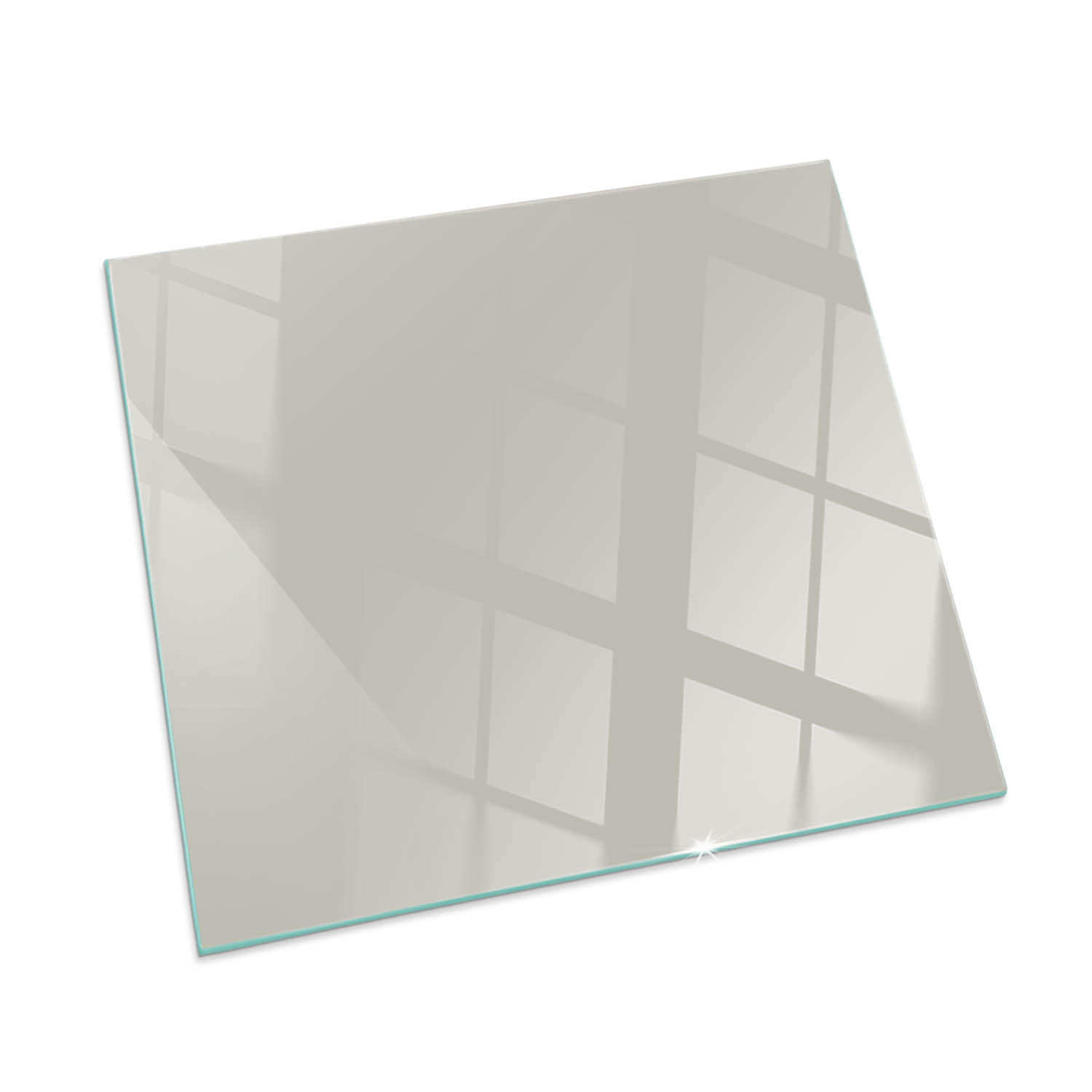 ArtPrintCave Glasplatte Creme 50x50x0.4 cm