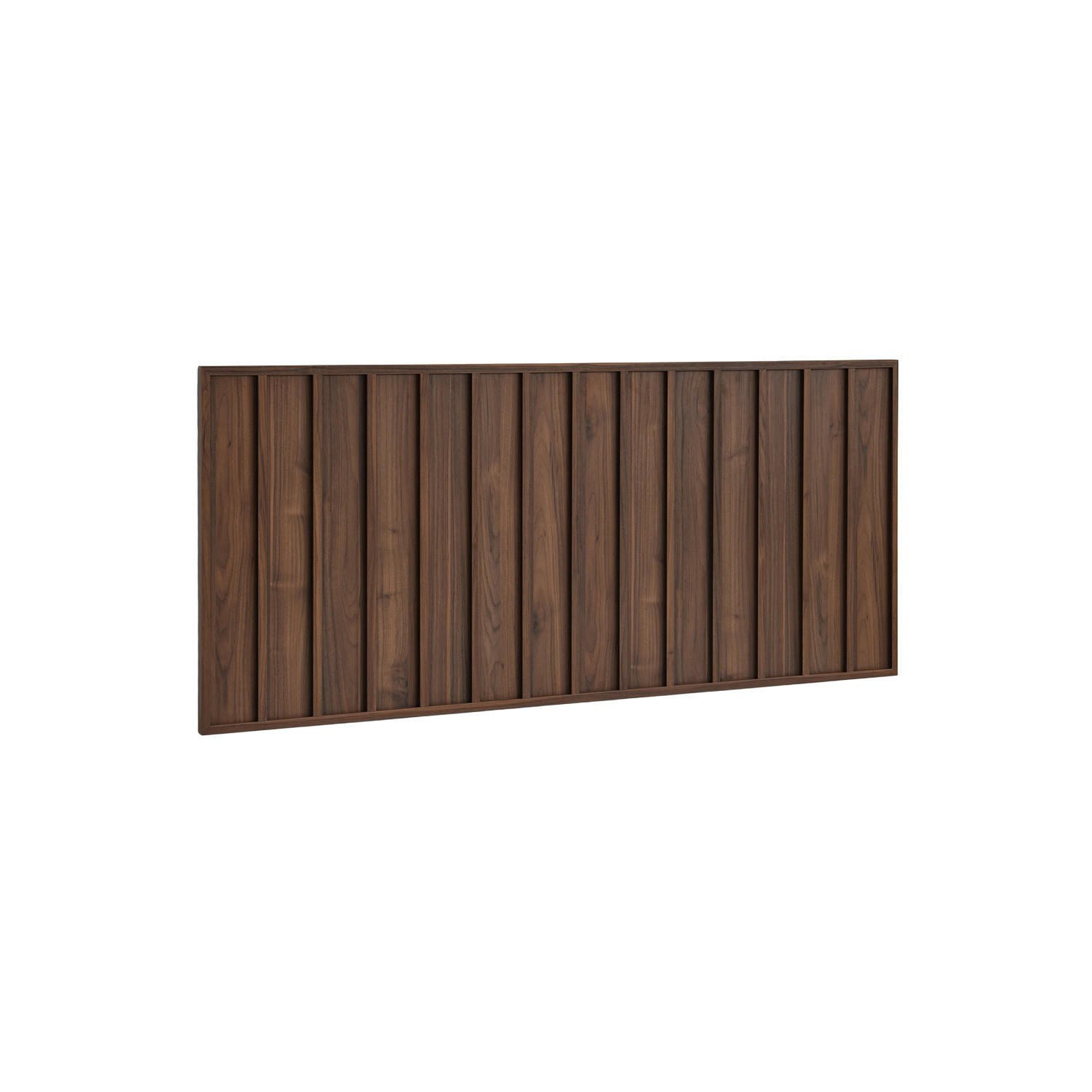 KOPFTEIL DOPPELTES Kairo Walnuss 170 cm x 75 cm - Walnussfarben, Holzwerkstoff (170/3cm) - Klast Home