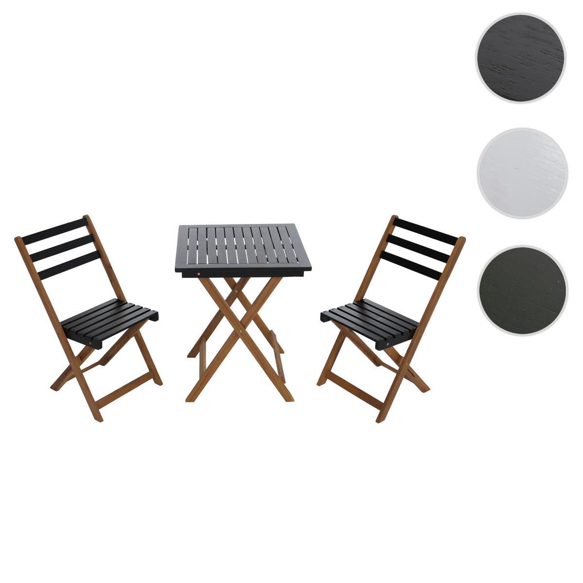 SITZGRUPPE Braun, Schwarz - Schwarz/Braun, Holz - MCW