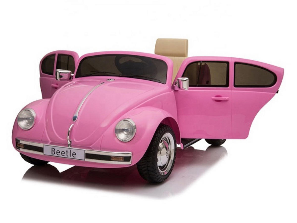 KINDER ELEKTROAUTO Volkswagen Beetle Pink - Pink, Kunststoff (108/63/51cm) - TPFLiving