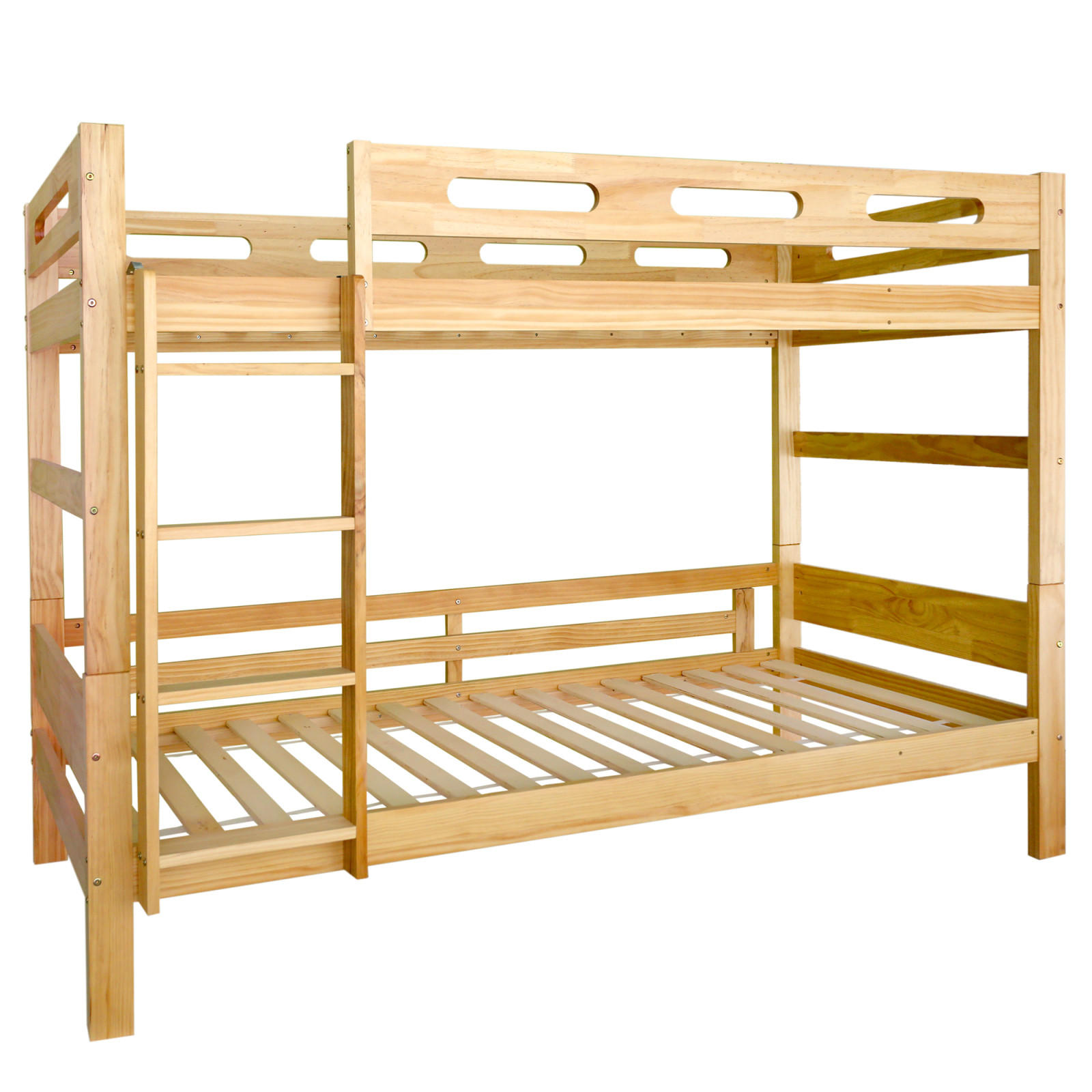 ETAGENBETT 90x200 cm trennbar natur - Naturfarben, Holz (90/200cm) - LEBENLANG