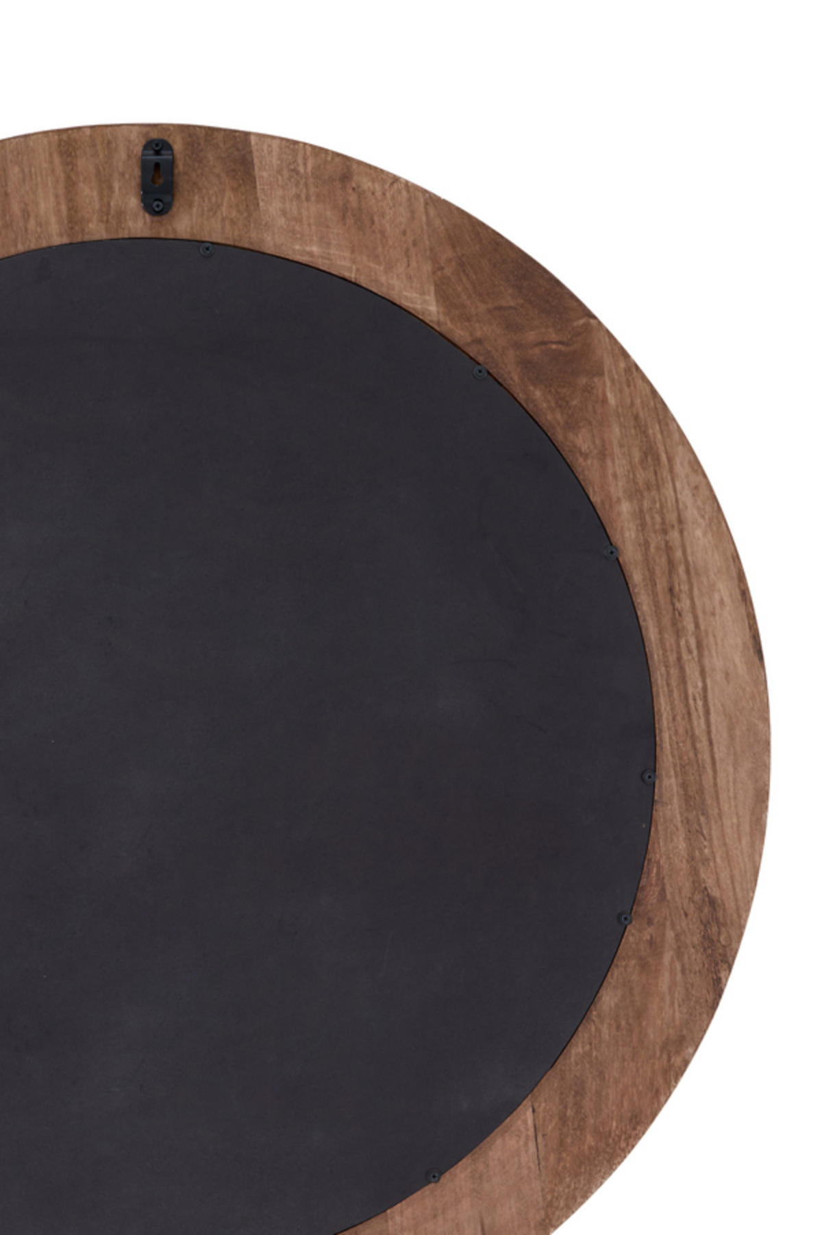 SPIEGEL Florion Braun Ø100/100 cm - Braun, Holz (4/100/100cm) - Light & Living