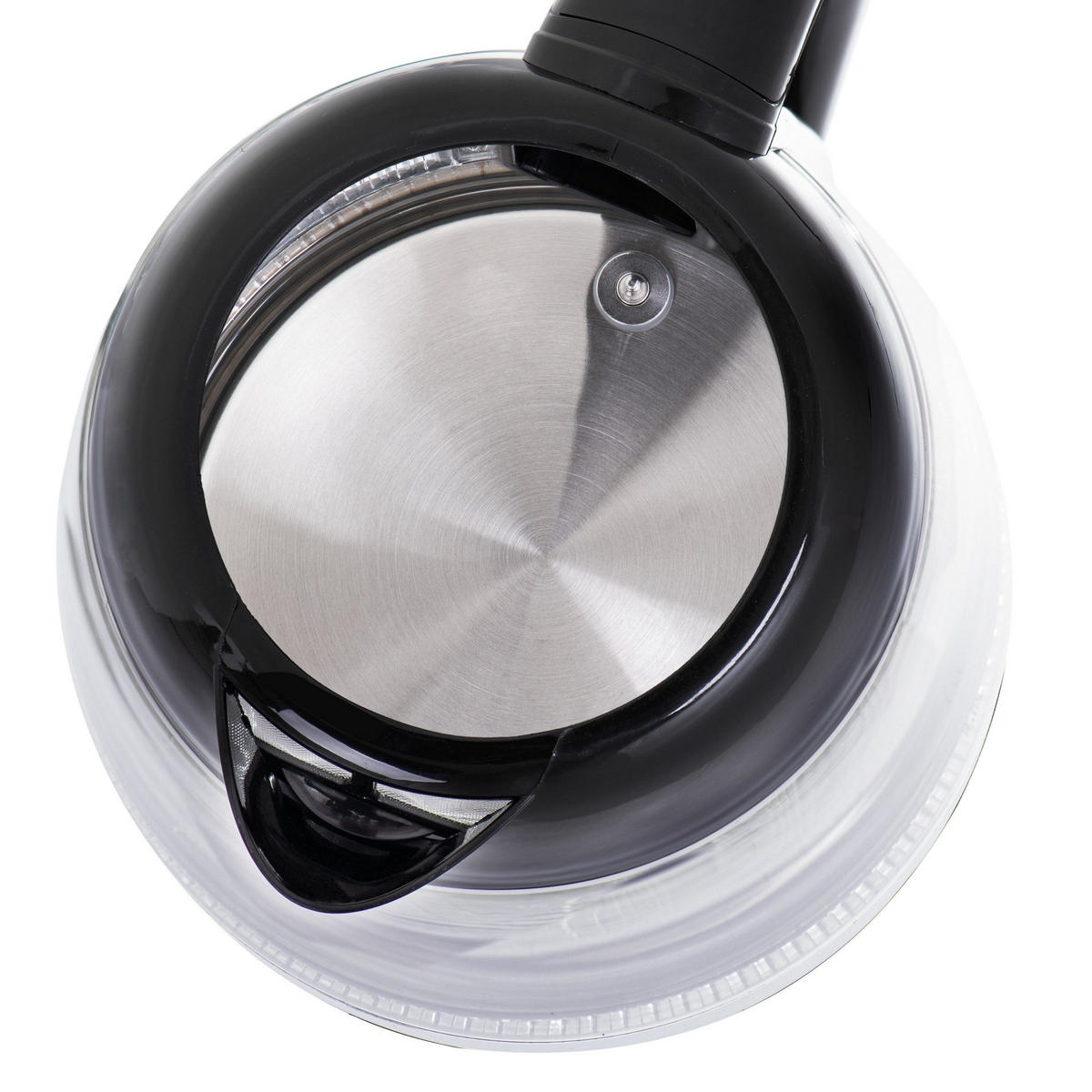 WASSERKOCHER AD1285 Edelstahl 1,7L 2200W - Transparent/Silberfarben, Kunststoff (22/24/16cm) - Adler