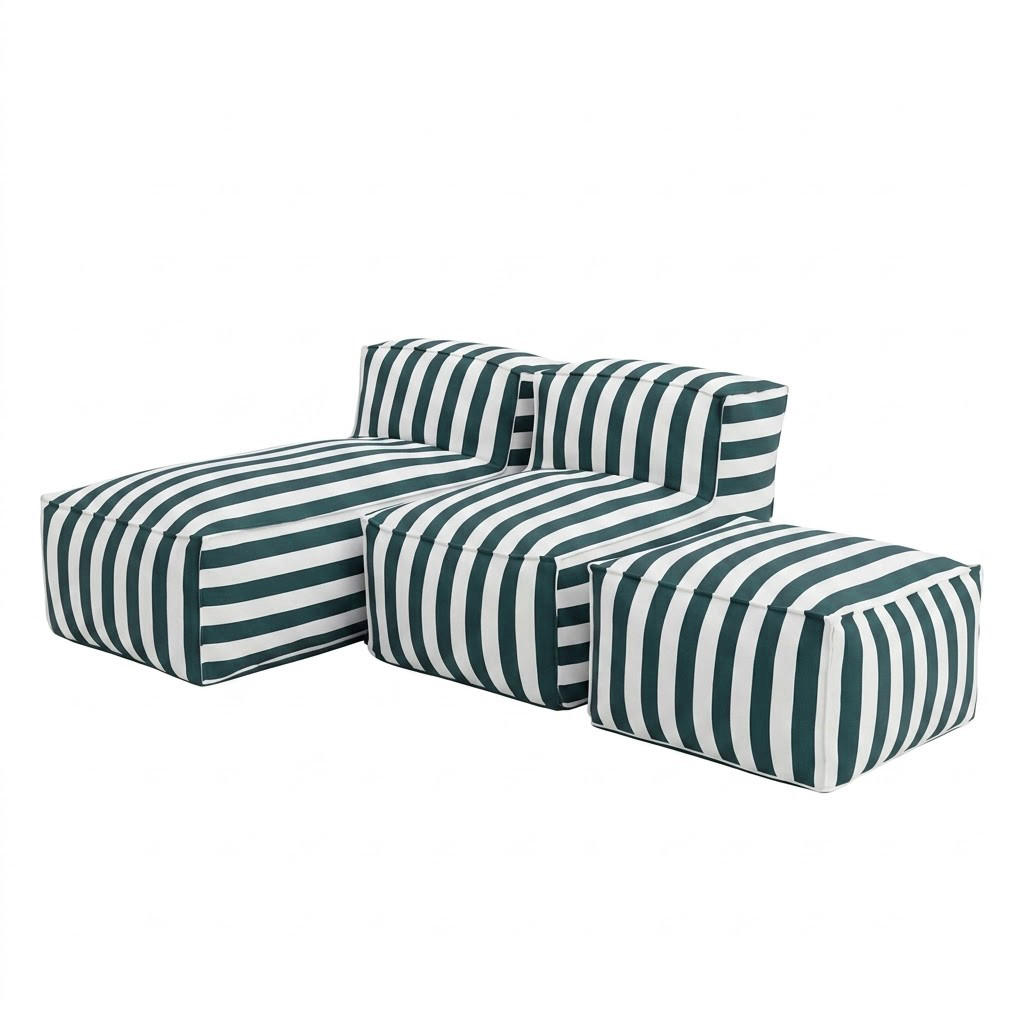 GARTENLOUNGE-SET SOFT SET 2 Grün - Grün, Textil - Muffo