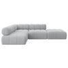 ECKSOFA modulares Sofa Favio-L1 - 285x190x70 cm Grau Cord - Grau, Holzwerkstoff/Textil (285/190cm) - ALTDECOR