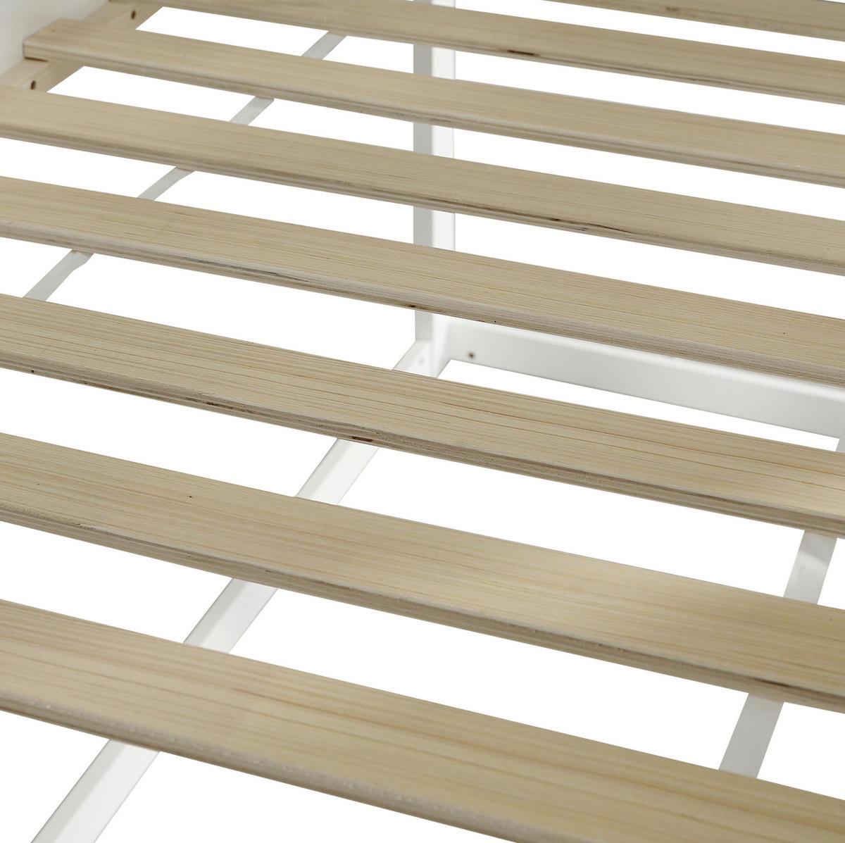 HOCHBETT mit Treppe und Gitter, 90/200 cm, Weiß/Grau - Weiß, Holz (90/200cm) - MIVRAY