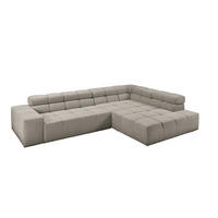 ECKSOFA MIT MOTORISCHEM SITZVORZUG NEVADA Grau Cord - Schwarz/Grau, Kunststoff/Textil (319/215cm) - KAWOLA