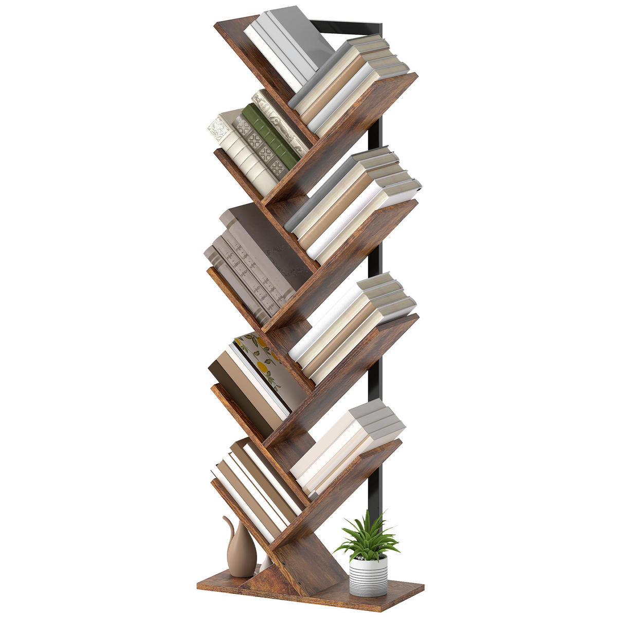 BÜCHERREGAL 50/24/136 cm Braun - Braun, Karton (50/136/24cm)