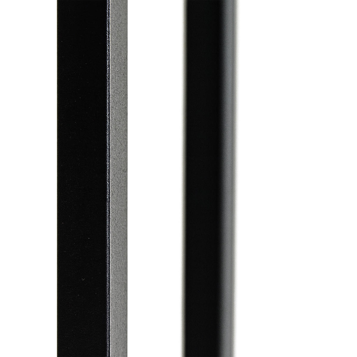 BEISTELLTISCH - Schwarz, Holz/Metall (37/30/63cm) - Relaxdays