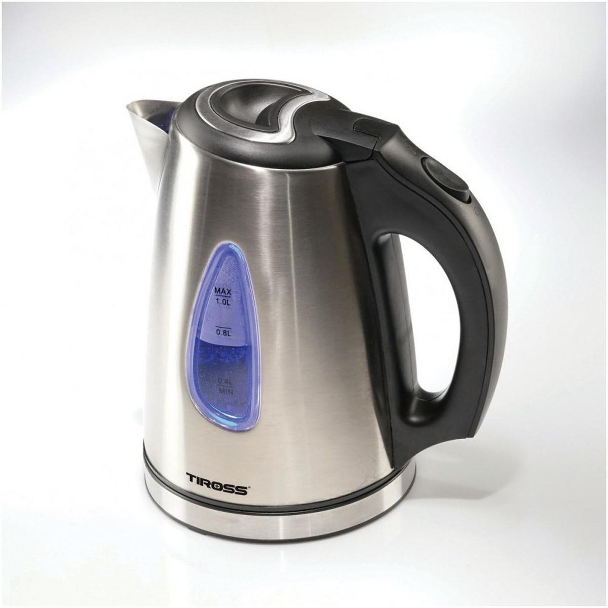 WASSERKOCHER ELEKTRISCH Silber 14/14/21 cm TS1362 - Silberfarben, Metall (14/21/14cm) - Tiross 
