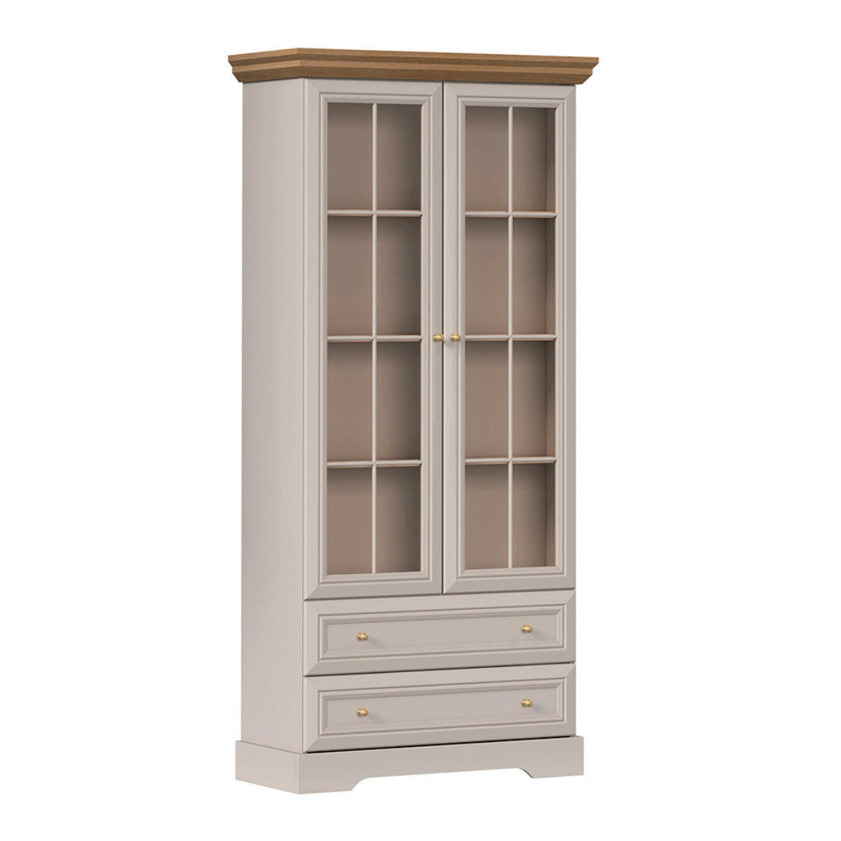 OMARA ZA POSODO Dulci Kašmir in les - bež, leseni material (88.4/188.8/40.7cm) - Petits-meubles