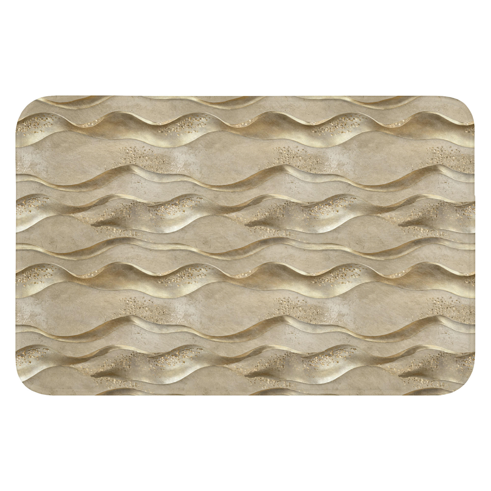 OnlyWow WC PŘEDLOŽKA Vlny - vzor - zlaté 60x40 cm
