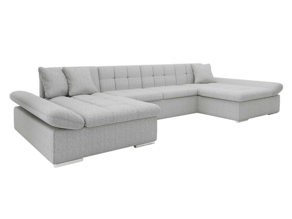 WOHNLANDSCHAFTEN Alia Premium - Grau, Holz/Textil (360/75/160cm) - MIRJAN24