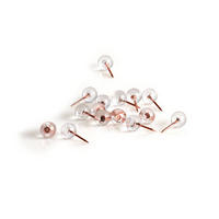 STECKNADELN 25 Stk. - Transparent, Kunststoff (0.94/0.94cm)