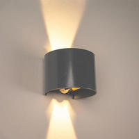 LED-WANDLAMPE Ixa mit Sensor Anthrazit Rund - Anthrazit, Metall (10/10/10cm) - s.luce