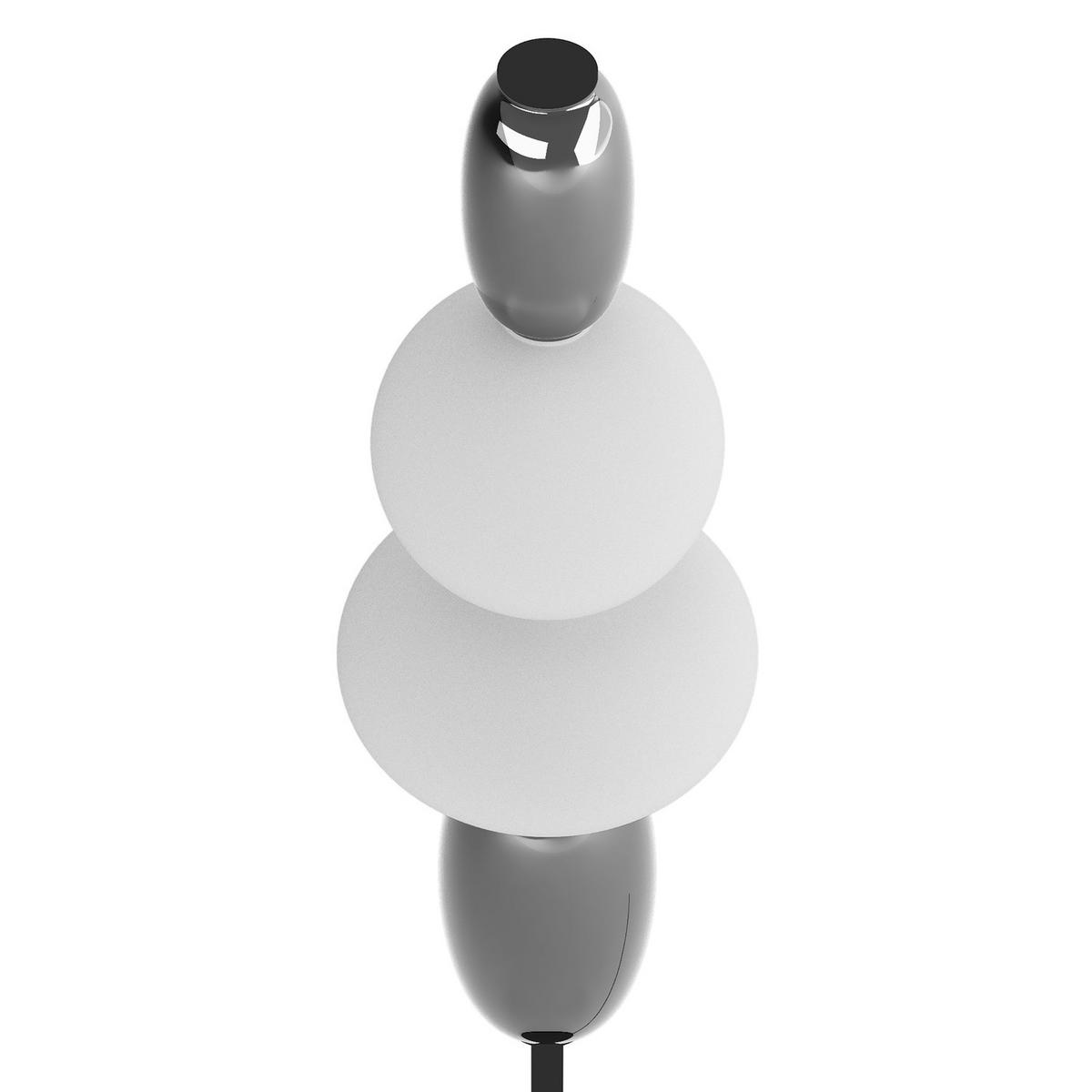 STEHLEUCHTE - Glas / Eisen - Schwarz/Weiß, Glas/Metall (25/25/160cm) - home24