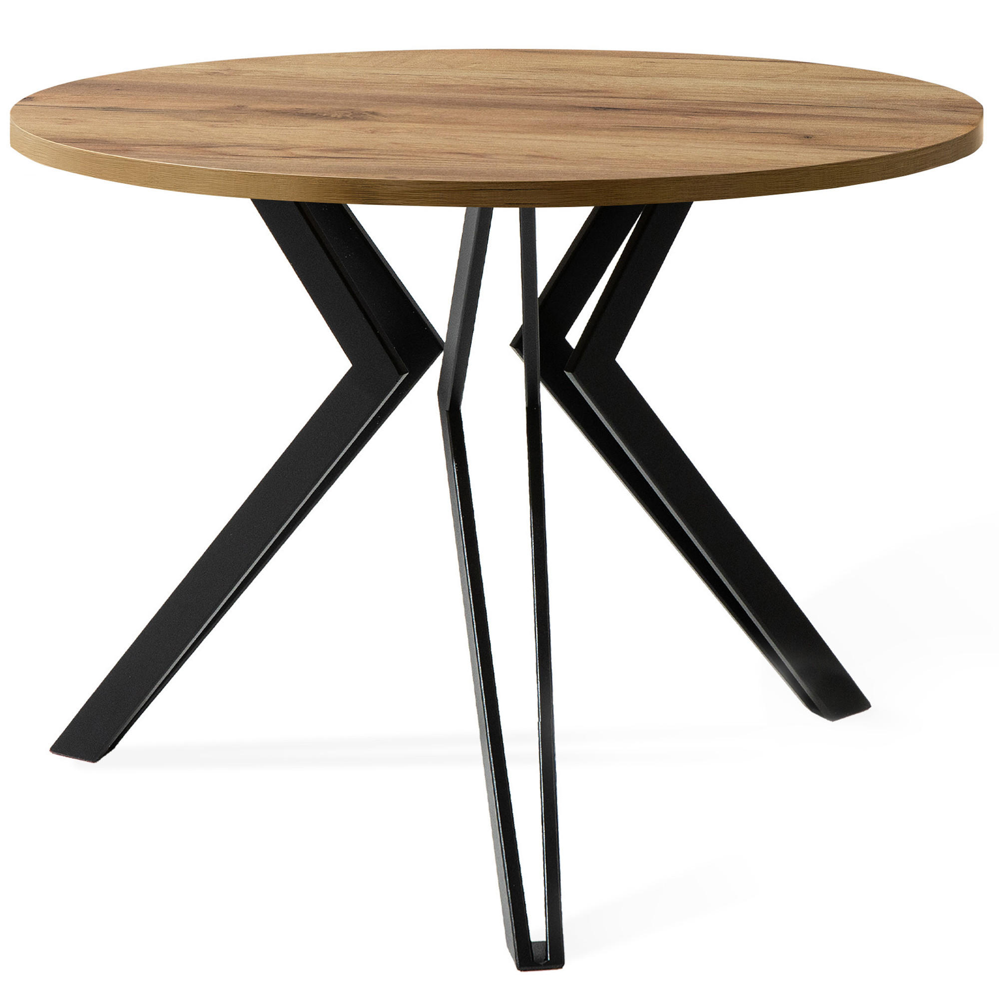 COUCHTISCH TETRO Kaffeetisch - Eichefarben, Holzwerkstoff/Metall (65/65/51cm) - KONSIMO®