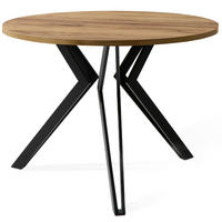 COUCHTISCH TETRO Kaffeetisch - Eichefarben, Holzwerkstoff/Metall (65/65/51cm) - KONSIMO®