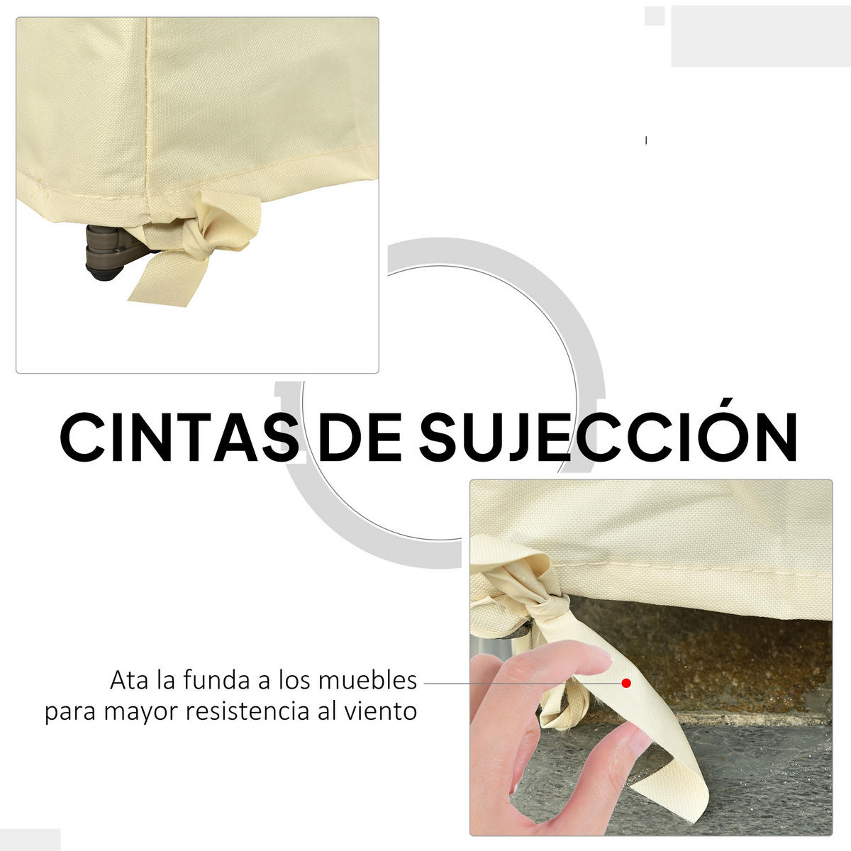 SCHUTZHÜLLE Creme 1 Stück - Beige, Kunststoff/Textil (140/94/84cm) - GiPP