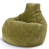 SITZSACK MIT RÜCKENLEHNE Cozy Cord - Grün, Textil (80/90/90cm) - Green Bean