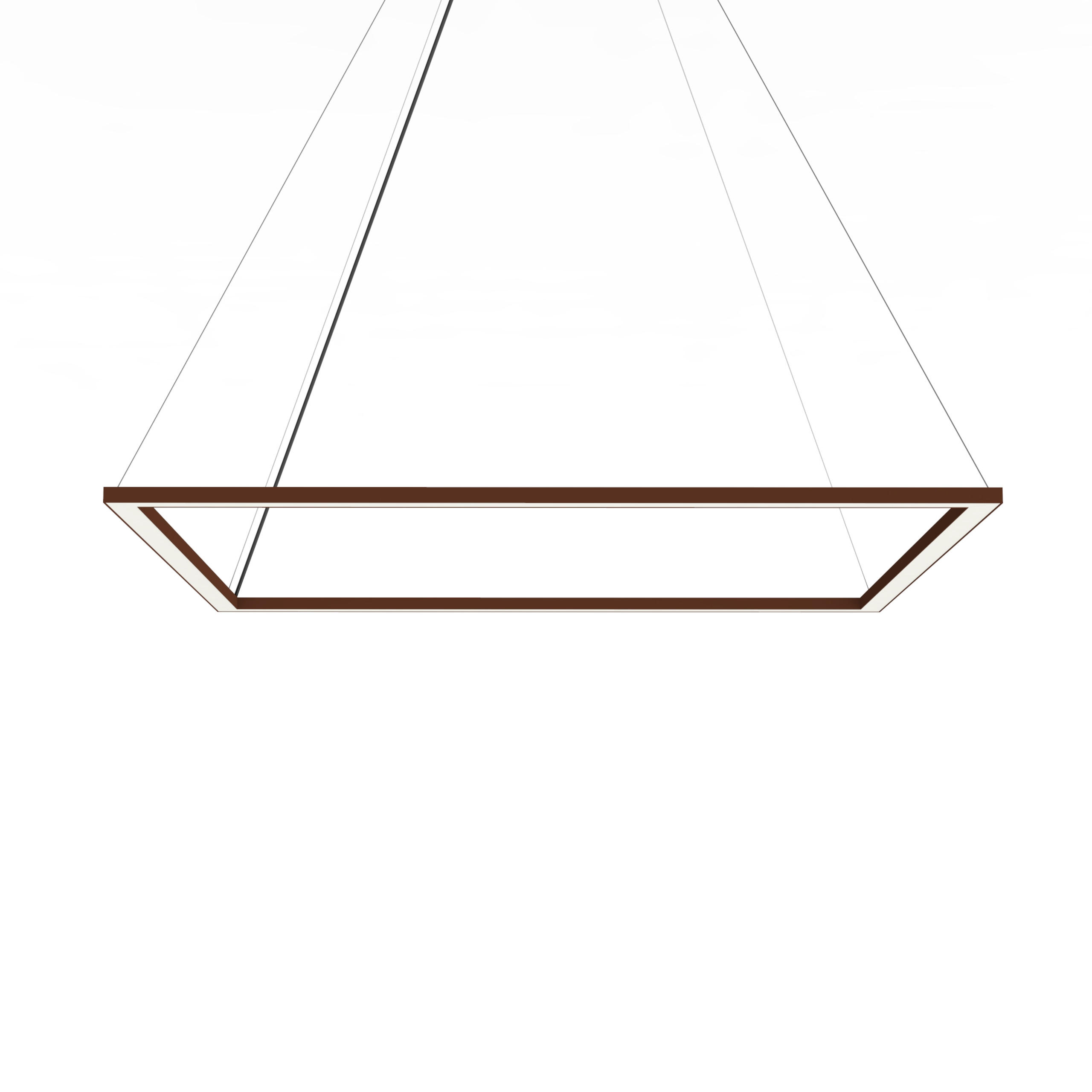 LED-HÄNGELEUCHTE - Dunkelbraun, Metall (90/90/100cm) - Lumicom