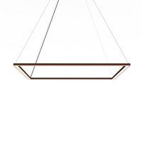 LED-HÄNGELEUCHTE - Dunkelbraun, Metall (90/90/100cm) - Lumicom