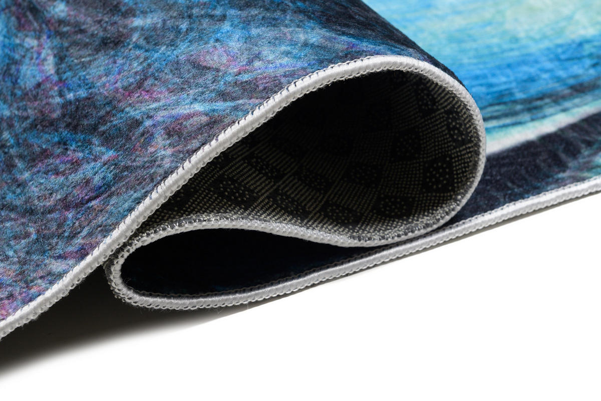 TEPPICH TOSCANA Blau 80/150 cm - Blau, Textil (80/150cm) - Tapiso