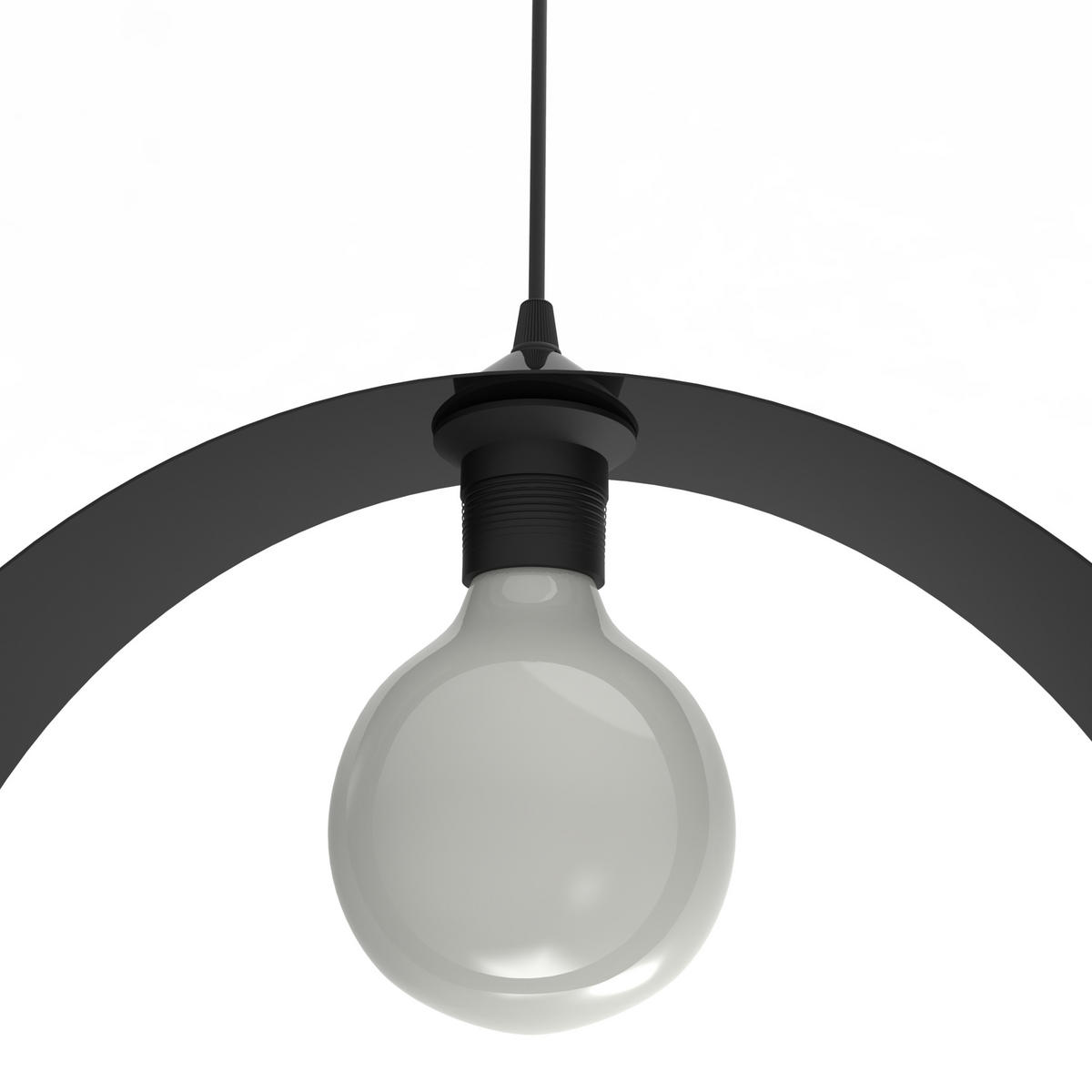 HÄNGELEUCHTE - Schwarz, Metall (7/40/40cm) - Lumicom