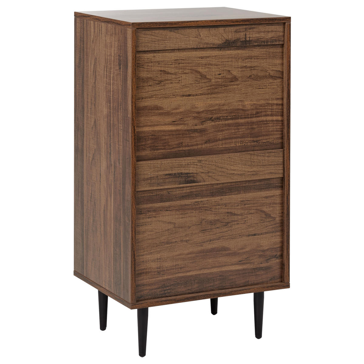 KOMODA s 4 zásuvkami Tmavě hnědá Keith - hnědá, kompozitní dřevo (48/90/40cm) - Beliani