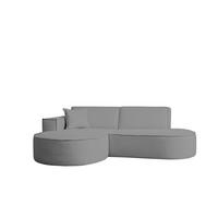 ECKSOFA Modena Studio Stoff Artico, Cement Links - Grau, Holz/Textil (165/236cm) - Kaiser Möbel
