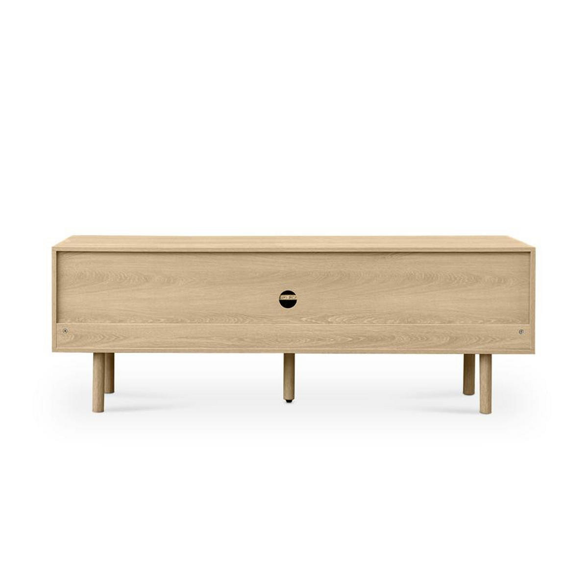 TV-LOWBOARD Saskia 160cm 3 Türen Eichenoptik Skandinavischer - Eichefarben/Kieferfarben, Holz (160/55/40cm) - Sicaan