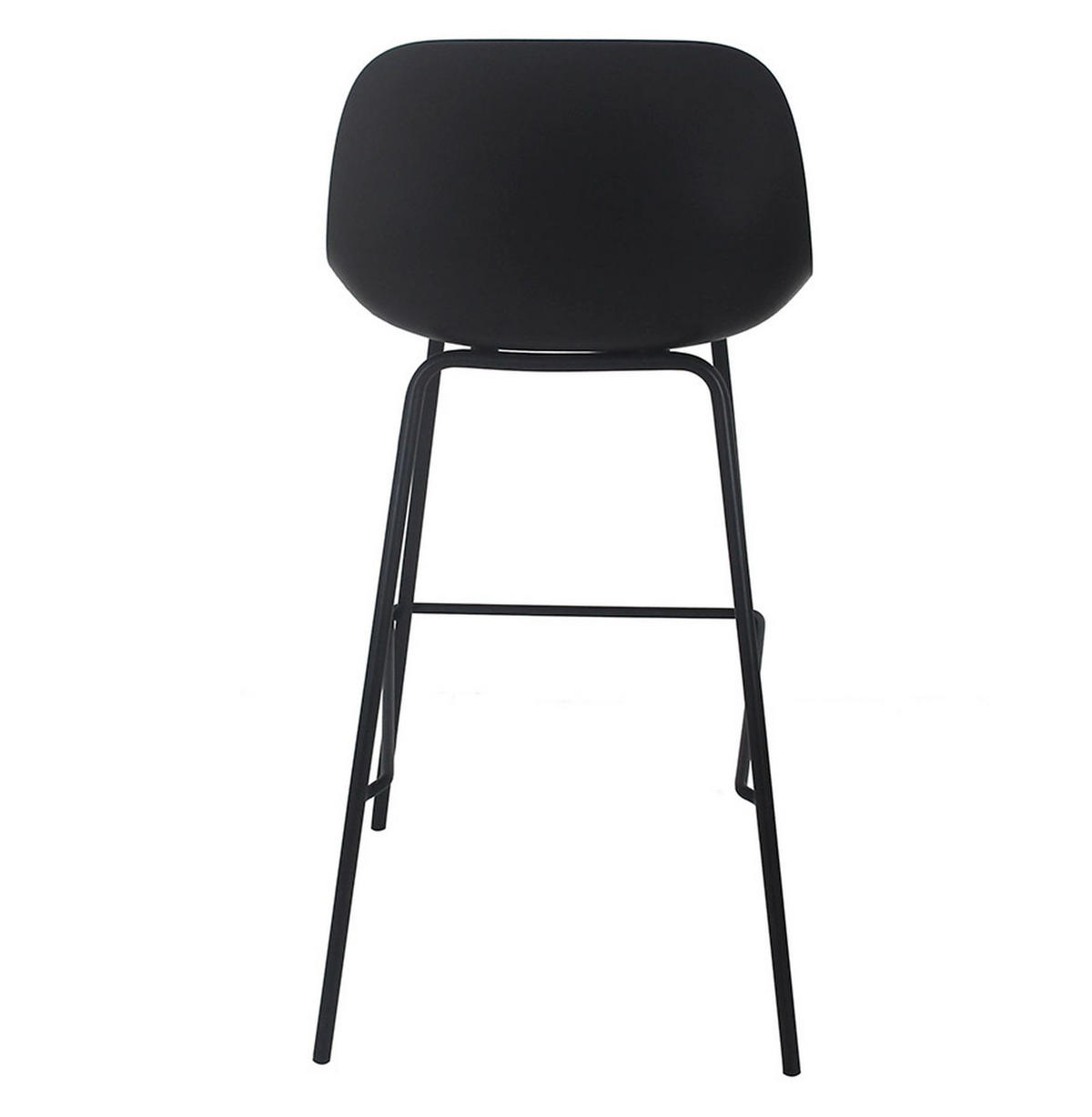 BARHOCKER GRANO 65cm schwarz - Schwarz, Kunststoff (42/90/42cm) - Légia Home