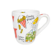 BECHER Love Letter G in Bunt - 350 ml - Multicolor, Keramik (0.35L) - Blond Amsterdam