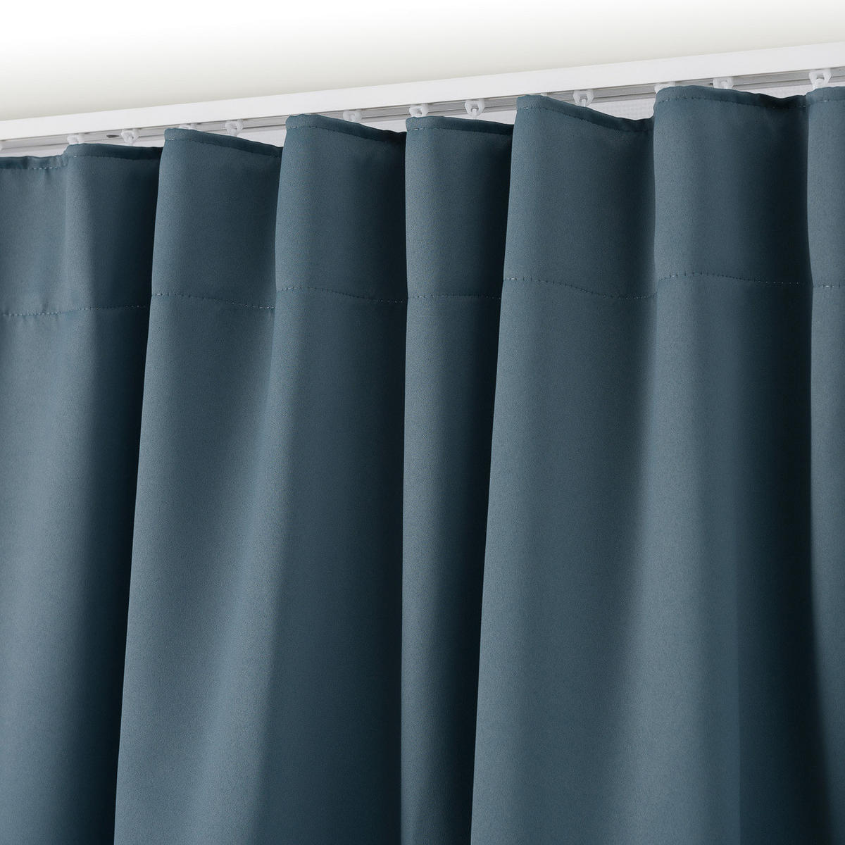 VERDUNKELUNGSVORHANG mit Schlaufenband 140x280 cm petrol - Blau, Textil (140/280/1cm) - Dekoria