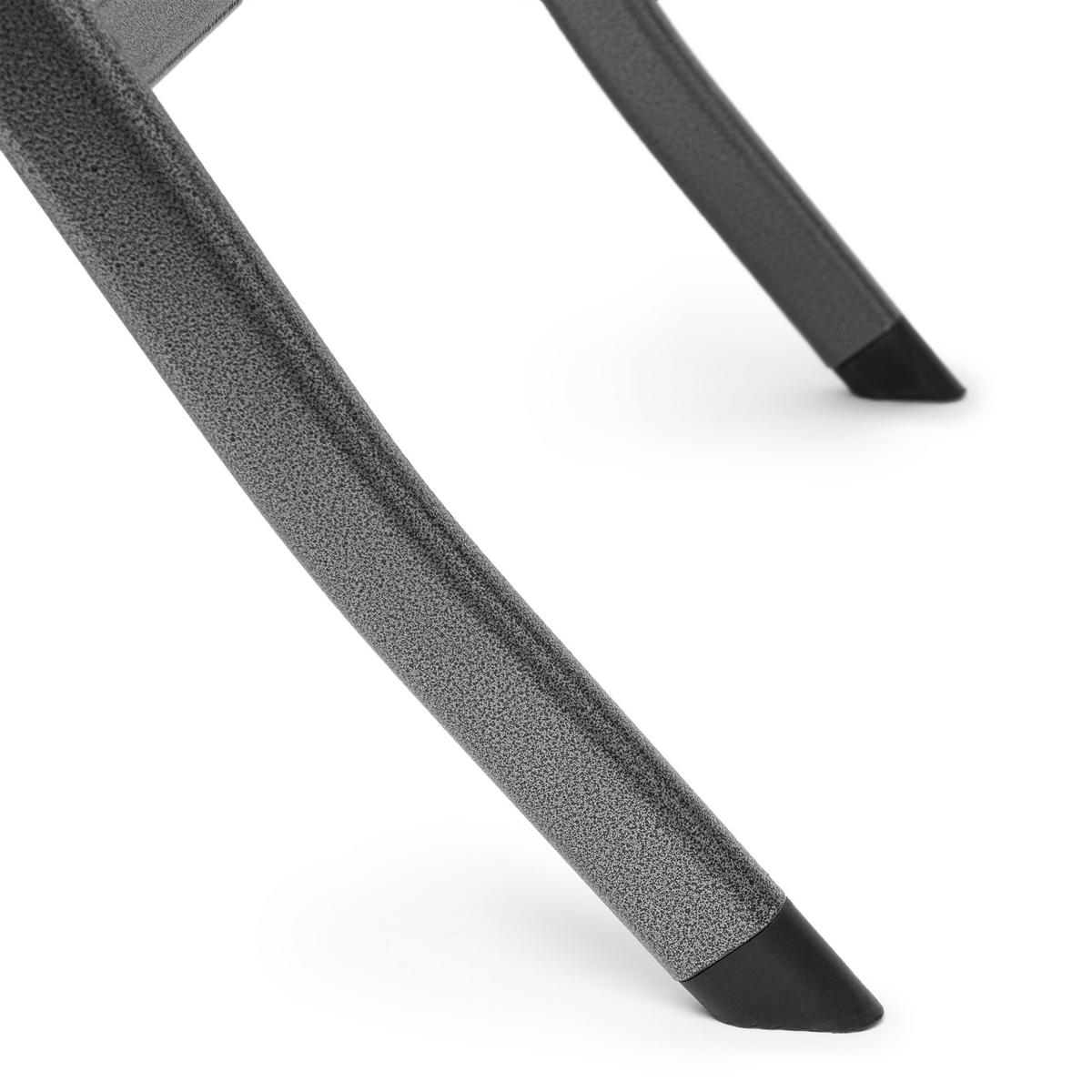GARTENTISCH - Schwarz, Kunststoff/Metall (61.5/61.5/74cm) - Relaxdays