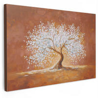 SLIKA NA PLATNU Drevo 30x20 cm - rjava, tekstil (30/20cm) - MuchoWow