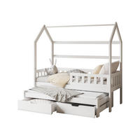 HAUSBETT Tymon II - Weiß, Holz (90/200cm) - MIRJAN24
