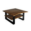 COUCHTISCH PATRICK - Schwarz/Braun, Holz/Metall (90/90/46cm) - SAM