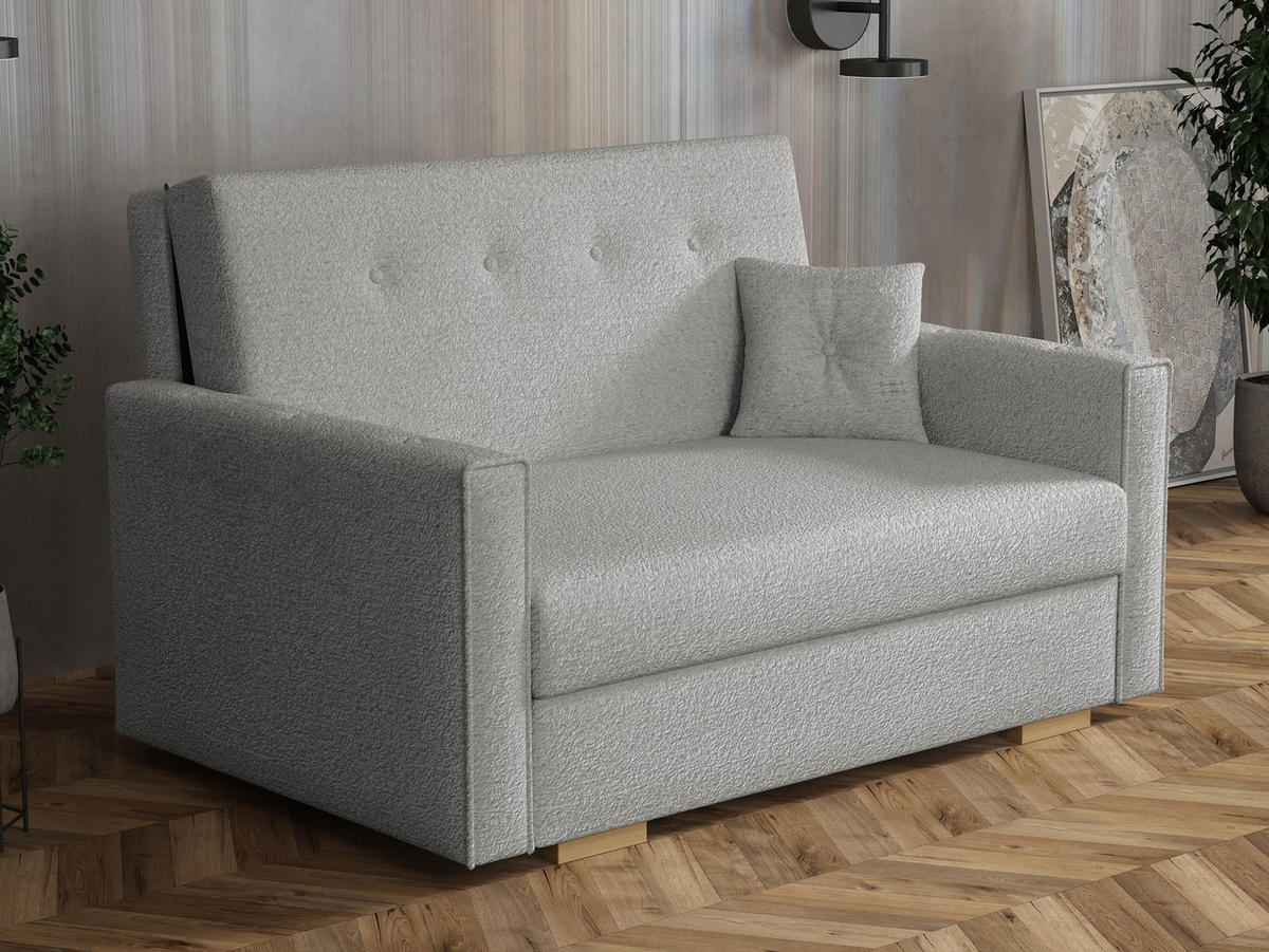 SCHLAFSOFA Viva Sonic II - Schwarz/Grau, Holz/Textil (133/85/100cm) - MIRJAN24