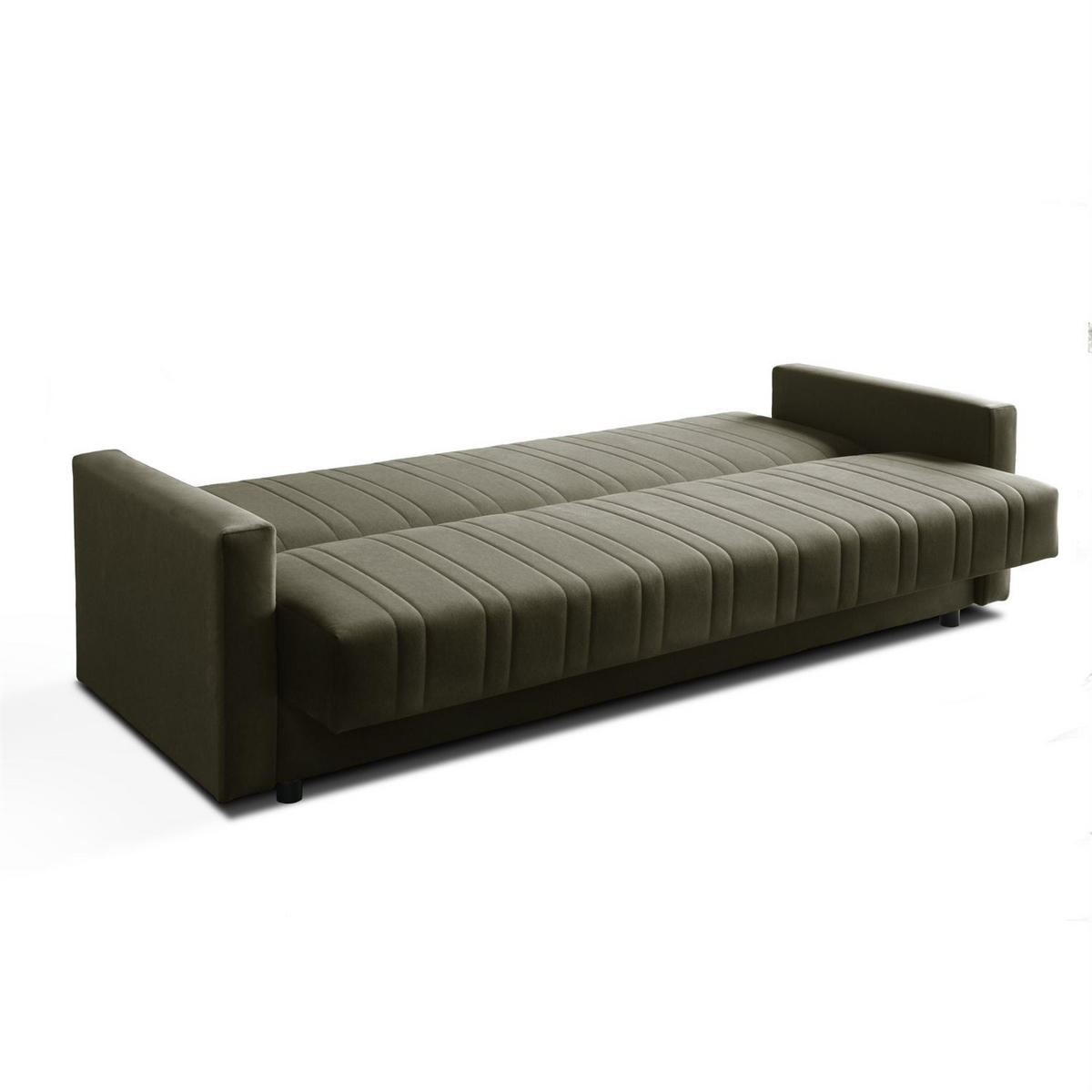 SCHLAFSOFA VERO MAX mit Schlaffunktion Castel 39 - Grün, Textil (191/88/90cm) - Lookway