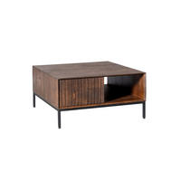 COUCHTISCH Dimora Mangoholz 80 cm / 80 cm Braun - Braun, Holz (80/80/40cm)