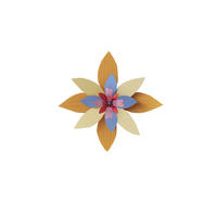 WANDSKULPTUR Bunt 6,8/31,5 cm - Multicolor, Wellpappe (6.8/31.5/32cm) - Studio Roof