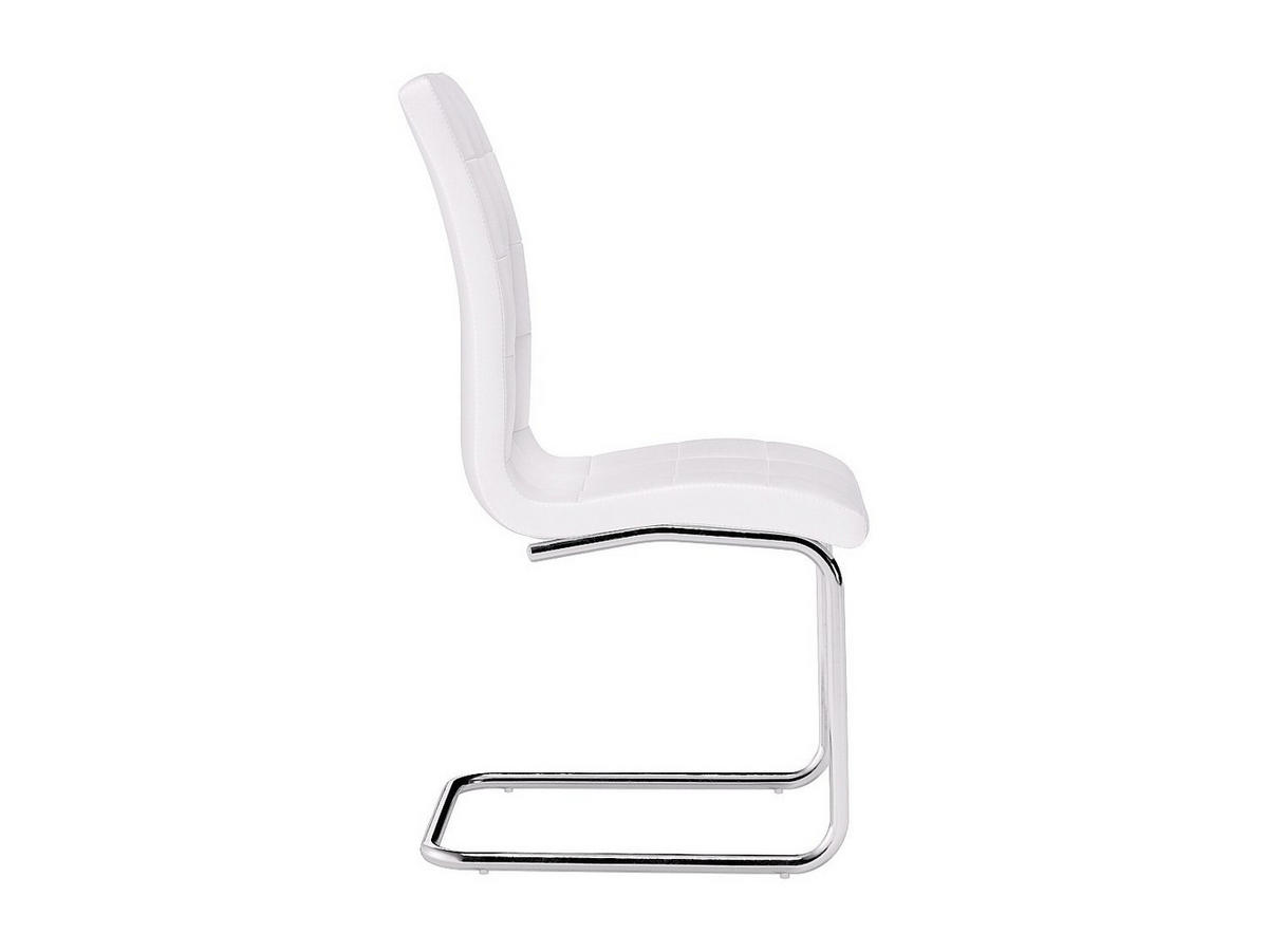 STUHL 6er-Set - Kunstleder - Weiß - NADYA - Weiß, Leder (43/100/60cm) - Vente-Unique