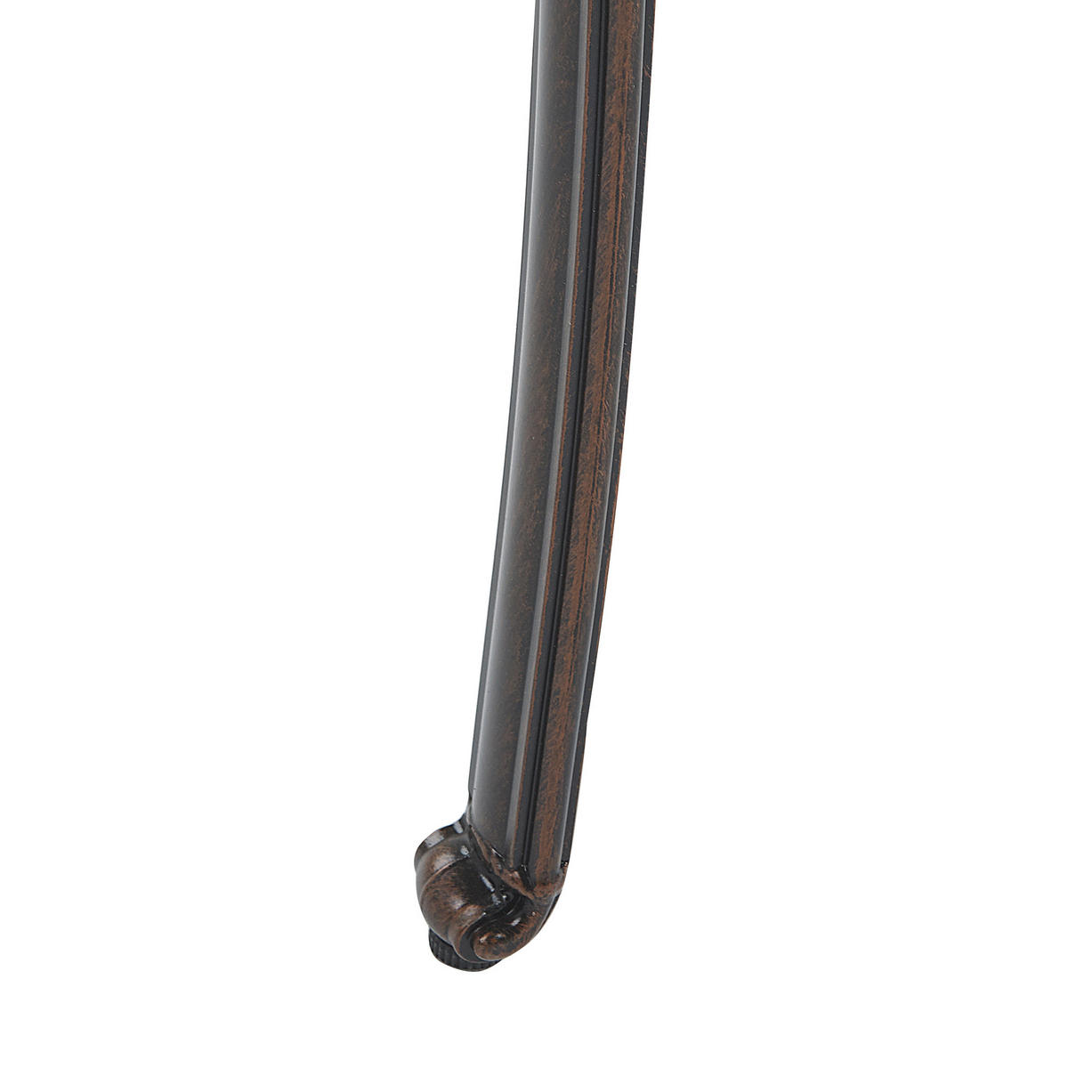 GARTENSTUHL 4er-Set Aluminium dunkelbraun Salento - Dunkelbraun, Metall (69/93/53cm) - Beliani