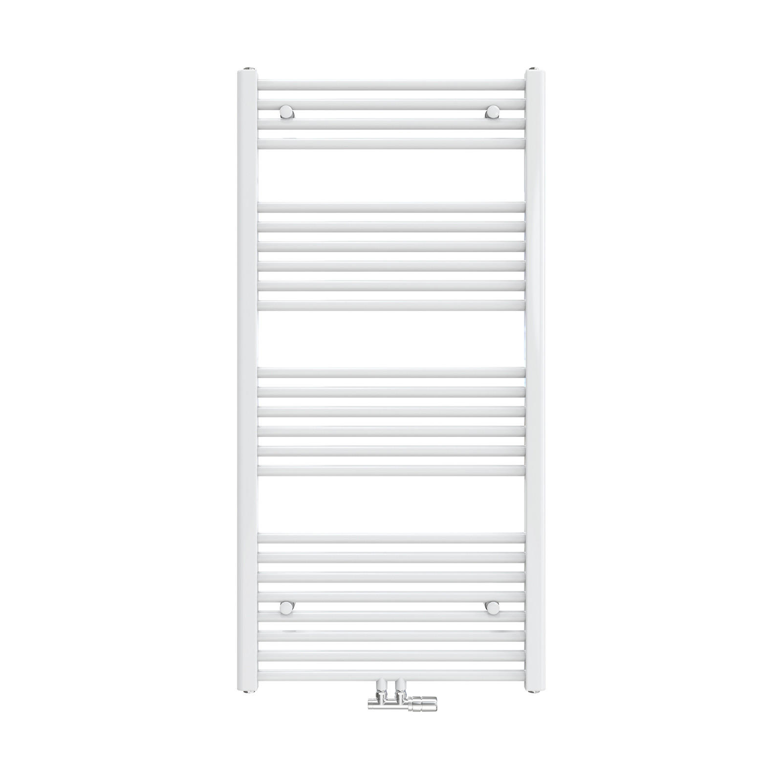 HEIZKÖRPER Handtuchheizkörper wasserführend 120/60/3 cm - Weiß, Metall (60/120/3cm) - EMKE