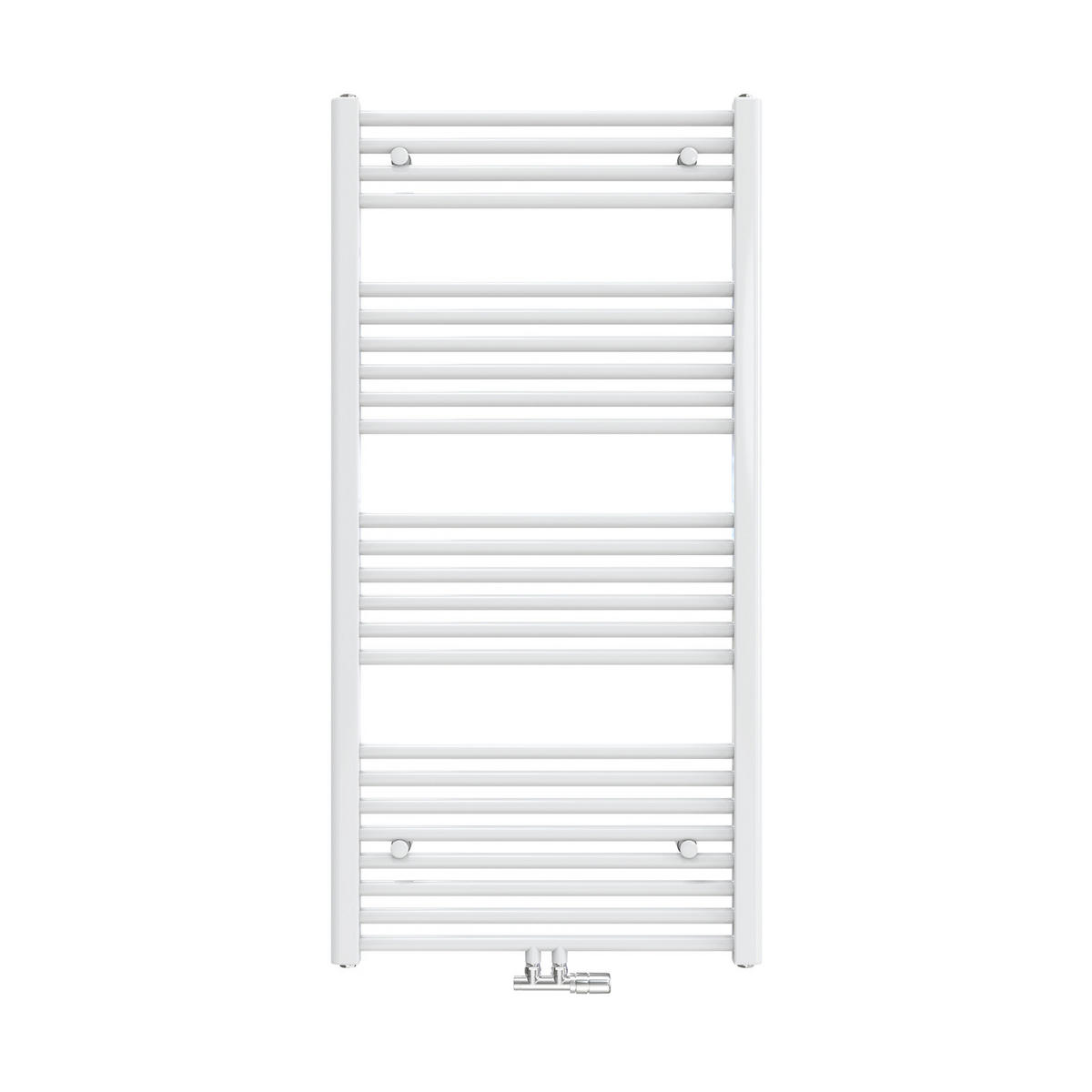 HEIZKÖRPER Handtuchheizkörper wasserführend 120/60/3 cm - Weiß, Metall (60/120/3cm) - EMKE
