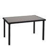 TISCH Poly-Rattan 71x120x75cm Schwarz - Schwarz, Kunststoff (75/120/71cm) - PROREGAL