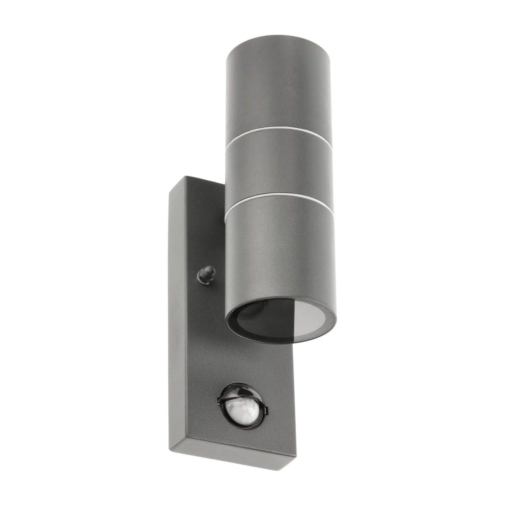 AUSSENWANDLEUCHTE MIA Dunkelgrau Edelstahl GU10 Auf und Ab IP44 - Dunkelgrau, Metall (6.9/22/10.2cm) - CGC Europe