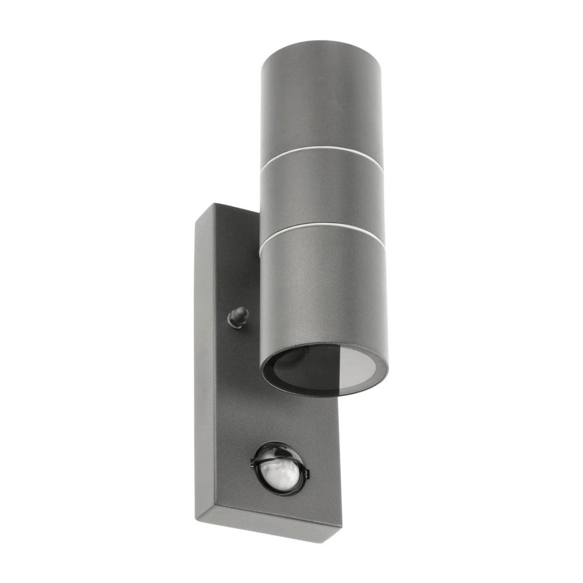 AUSSENWANDLEUCHTE MIA Dunkelgrau Edelstahl GU10 Auf und Ab IP44 - Dunkelgrau, Metall (6.9/22/10.2cm) - CGC Europe