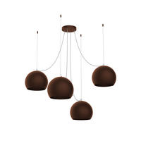 HÄNGELEUCHTE - Dunkelbraun, Metall (25/25/20cm) - Lumicom